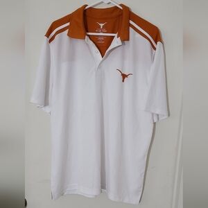 University of Texas Men's Large White and Orange Polo Shirt